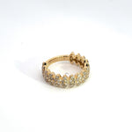 Load image into Gallery viewer, 14K Solid Gold Diamond Band Ring.
