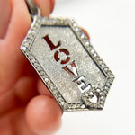 Load image into Gallery viewer, DP554. Diamond Sterling Silver Love Pendant