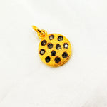 Load image into Gallery viewer, DC014. Diamond Sterling Silver Round Charm