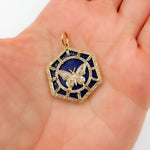Load image into Gallery viewer, Buy Now 14K Gold Hexagon Butterfly Pendant