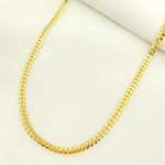 Load image into Gallery viewer, 14K Solid Yellow Gold Flat Curb Link Necklace