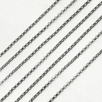 Load image into Gallery viewer, Oxidized 925 Sterling Silver Rolo Chain. V107BR
