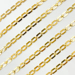 Load image into Gallery viewer, 11SM64GF. 14K Gold-Filled Modern Rectangular Fancy Link Chain