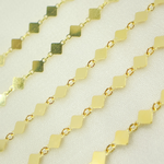 Load image into Gallery viewer, Gold Plated 925 Sterling Silver Diamond Dangle Square Link Chain