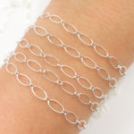 Load image into Gallery viewer, Buy Sterling Silver Twisted Oval & Round Link Chain