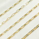 Load image into Gallery viewer, Z100GS. Gold Plated Sterling Silver Flat Oval Link Chain
