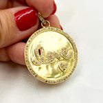 Load image into Gallery viewer, Diamond Sterling Silver Round Love Pendant