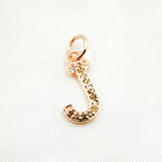 Load image into Gallery viewer, DC557. Diamond Sterling Silver Letter "J" Charm