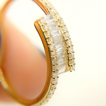 Load image into Gallery viewer, 14K Solid Gold Diamond Double Line Ring.