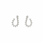 Load image into Gallery viewer, ER417883. 14k Solid Gold Diamond and Gemstone Fancy Earrings