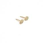 Load image into Gallery viewer, GDT02. 14k Solid Yellow Gold Diamond Drop Studs