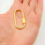 Load image into Gallery viewer, DC605. Sterling Silver Screw Oval Clasp