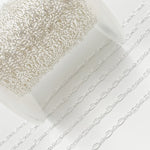 Load image into Gallery viewer, Buy Now Sterling Silver Oval Long and Short Links Chain