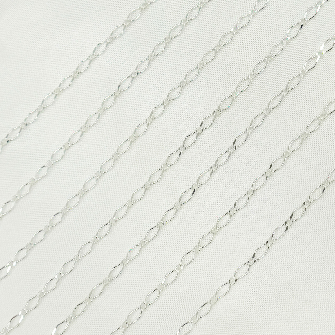 925 Sterling Silver Long and Short Link Chain. V237SS