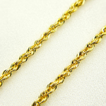 Load image into Gallery viewer, 14K Solid Yellow Gold Rope Chain