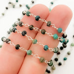 Load image into Gallery viewer, Shop Now Chrysocolla Sterling Silver Wire Chain