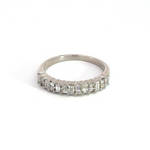 Load image into Gallery viewer, 14k Solid White Gold Diamond Ring.