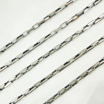 Load image into Gallery viewer, Oxidized 925 Sterling Silver Diamond Cut Box Link Chain. Y46OX

