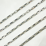 Load image into Gallery viewer, Oxidized Sterling Silver Diamond Cut Box Link Chains