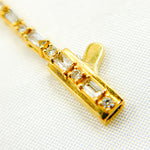 Load image into Gallery viewer, BTN65081. 14k Solid Gold Diamond Baguette Bracelet