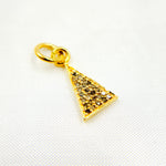 Load image into Gallery viewer, DC932. Diamond Sterling Silver Triangle Charm