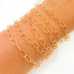 Load image into Gallery viewer, 720TWGF. 14K Gold Filled Twisted Oval Link Chain