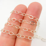 Load image into Gallery viewer, 2207FSS. Sterling Silver Flat Cable Chain
