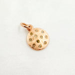 Load image into Gallery viewer, DC014. Diamond Sterling Silver Round Charm