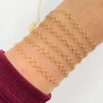 Load image into Gallery viewer, V296GF. 14K Gold Filled Clover and Oval Link Chain