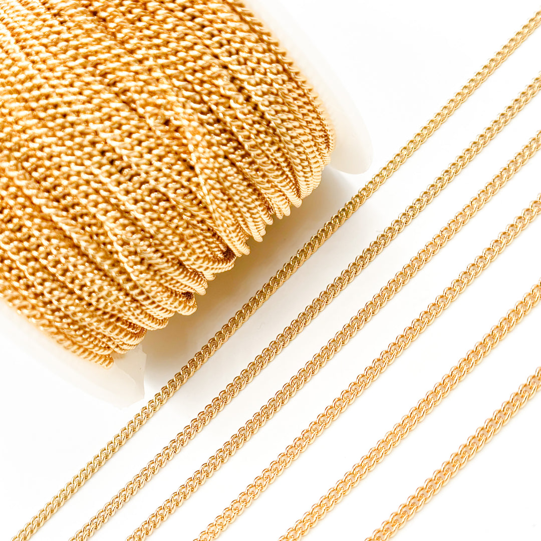 14k Gold Filled Curb Link Chain