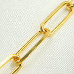 Load image into Gallery viewer, Y58DGP. Gold Plated Sterling Silver Paperclip Chain
