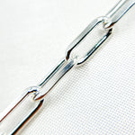 Load image into Gallery viewer, Silver Diamond Cut Paperclip Chain