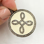 Load image into Gallery viewer, Shop Now Sterling Silver Round Enamel Pendants