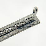 Load image into Gallery viewer, DC222. Diamond Sterling Silver Rectangle Pendant
