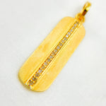 Load image into Gallery viewer, DP379. Diamond & Sterling Silver Rectangle Pendant