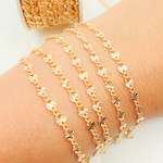 Load image into Gallery viewer, V212GF. 14k Gold Filled Curb & Diamond Cut Marina Link