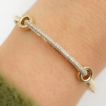 Load image into Gallery viewer, BNH68596. 14K Solid Gold Diamond Fancy Bangle
