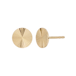 Load image into Gallery viewer, Buy 14K Solid Gold Circle Stud Earrings
