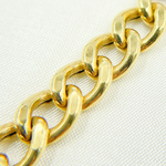 Load image into Gallery viewer, V46GP. Gold Plated 925 Sterling Silver Hollow Curb Chain