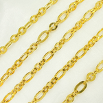 Load image into Gallery viewer, Gold Plated 925 Sterling Silver Short & Long Flat Oval Link Chain