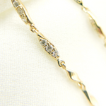 Load image into Gallery viewer, EFC52055. 14K Solid Gold and Diamonds Threader Earrings