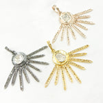 Load image into Gallery viewer, DP343. Diamond Silver Fancy Shape Pendant with Polki Diamond