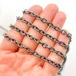 Load image into Gallery viewer, Shop Now Rhodium Sterling Silver Cable Chain