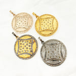 Load image into Gallery viewer, DP284. Diamond Sterling Silver Round Pendant