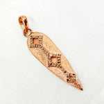 Load image into Gallery viewer, DP127. Diamond Sterling Silver Spike Pendant