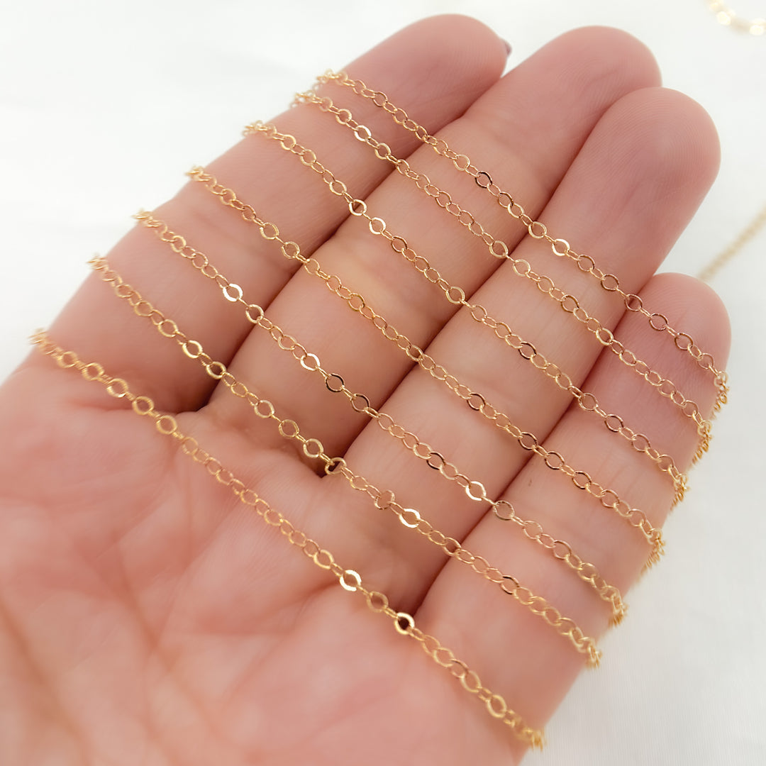Gold Filled Circle Link Chains