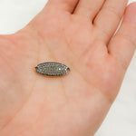 Load image into Gallery viewer, DC867. Diamond Sterling Silver Oval Connector