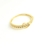 Load image into Gallery viewer, 14K Solid Gold Heart Diamond Ring.