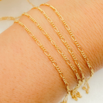 Load image into Gallery viewer, 1631CGF. 14k Gold Filled Figaro Chain.