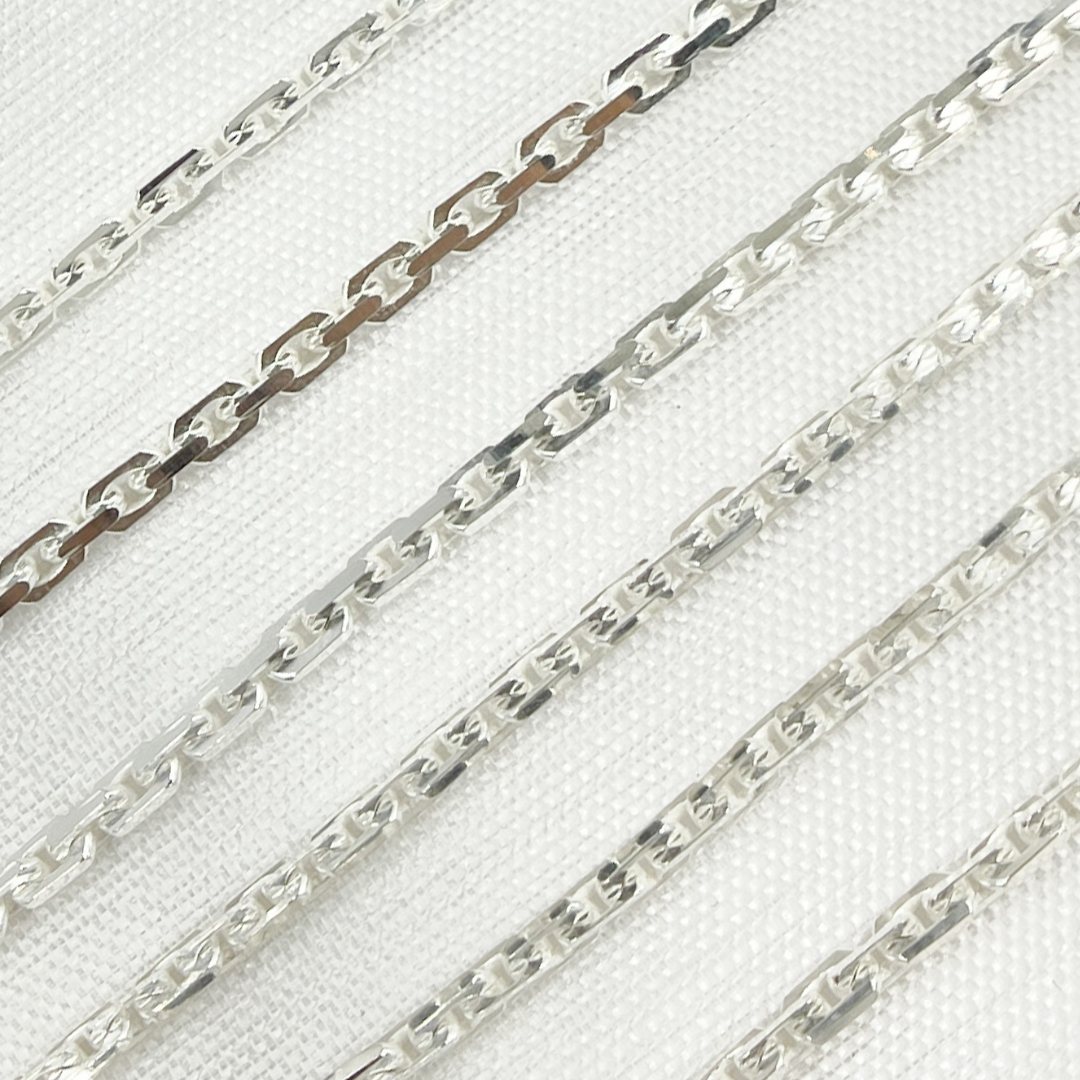 Buy Silver Diamond Cut Box Link Chain